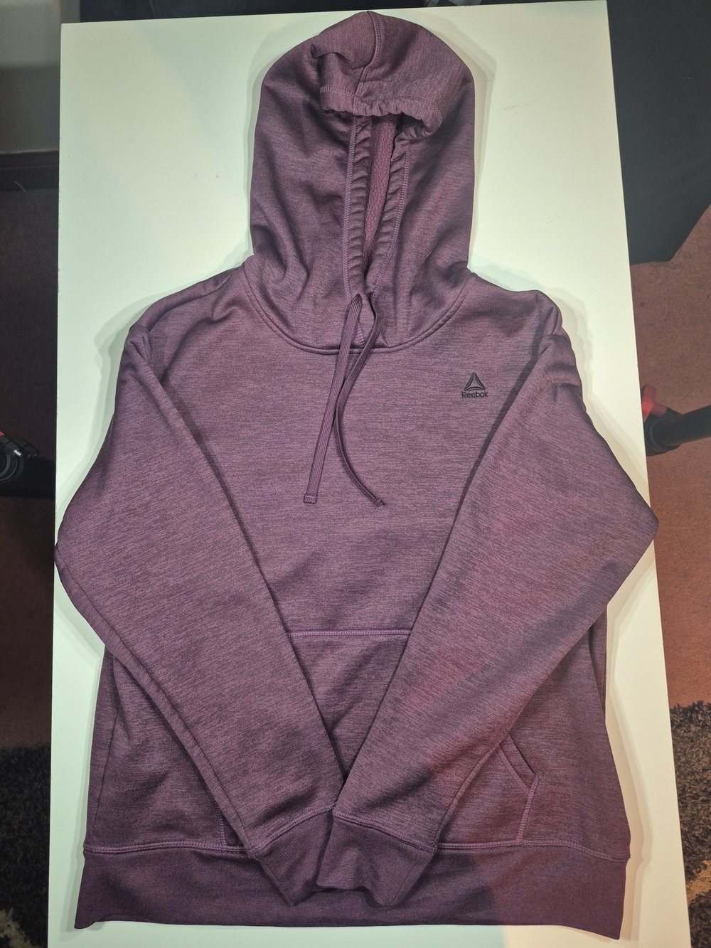 Reebok Women’s Hooded Pullover Sweatshirt - Plum